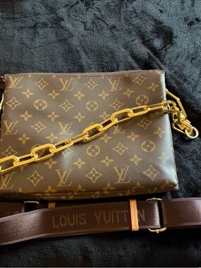 Coated Canvas Large Coussin Style Bag